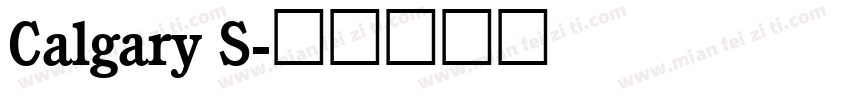 Calgary S字体转换